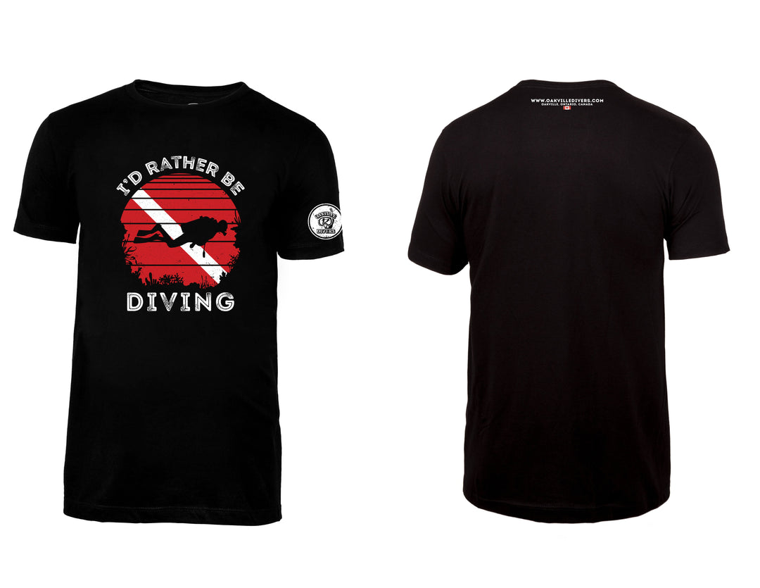 "I'd rather be diving" T-shirt